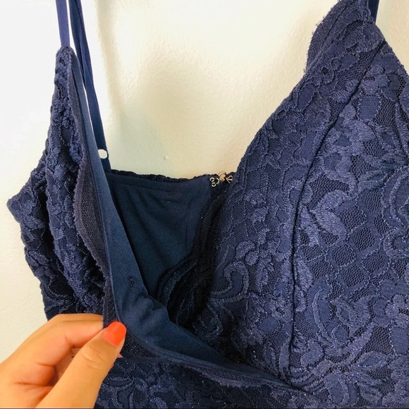 Speechless Glitter Lace Sleeveless Mini Dress - Picture 8 of 14